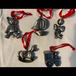 Pewter Christmas Ornaments